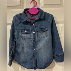 Tommy Hilfiger little girls denim shirt size 3t